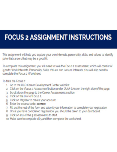 Focus Assignment