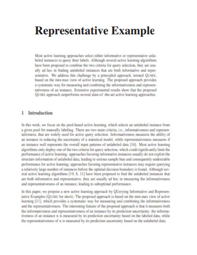 Representative Examples