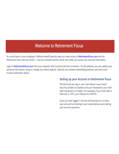 Retirement Focus