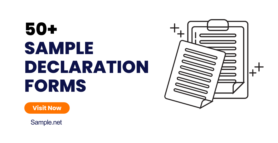 sample declaration forms 