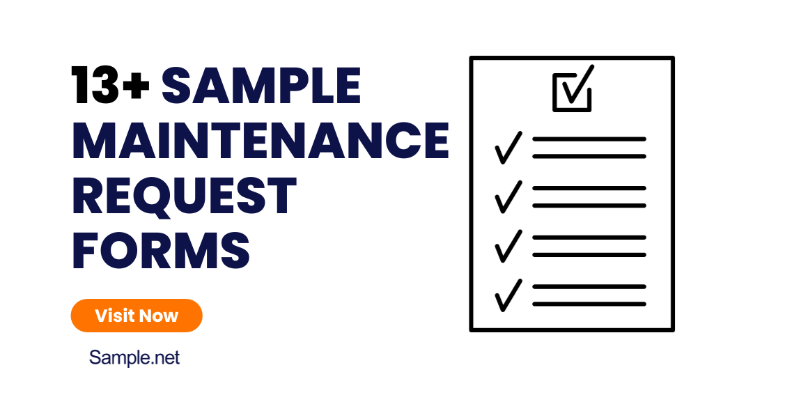 sample maintenance request forms