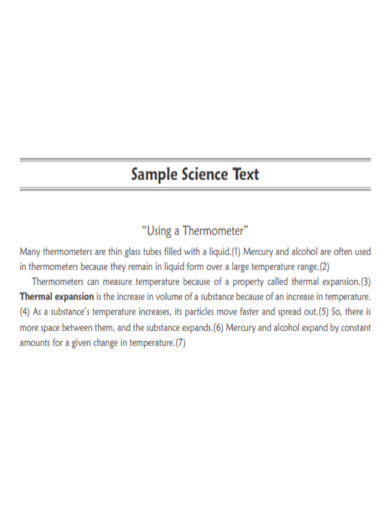 Science Text