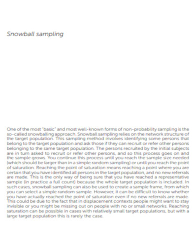 Snowball Sampling Documentation