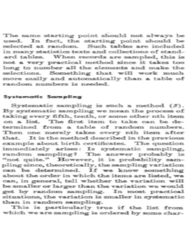 Systematic Sampling PDF