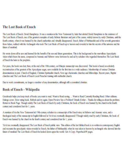 The Lost Book of Enoch Audiobook