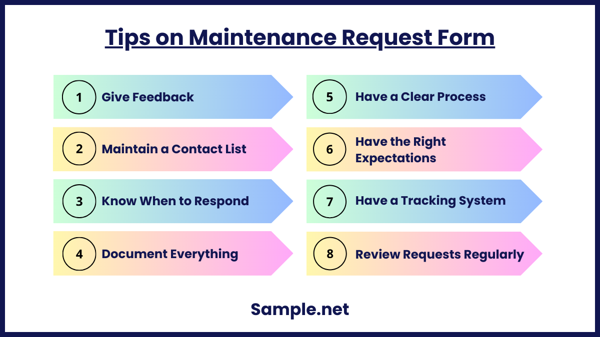 Tips on Maintenance Request Form