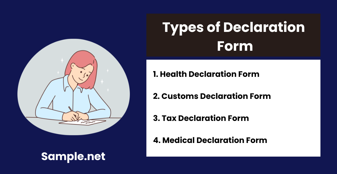 Types of Declaration Form