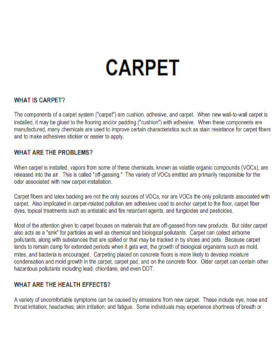 What is a Carpet
