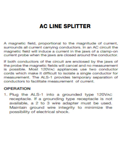 AC Line Splitter 