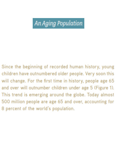 An Aging Population