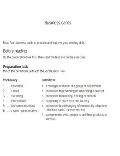 Basic Business card
