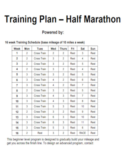 Best Half Marathon Training Plan