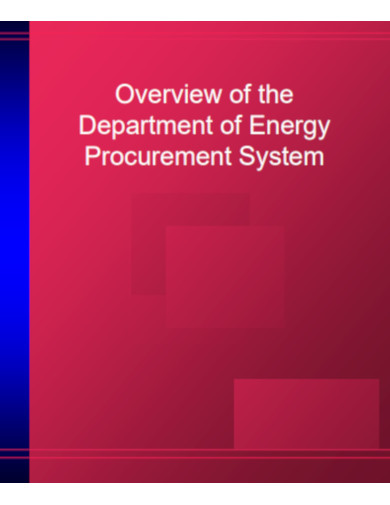 Bider Cover for Department of Energy