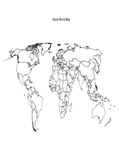 Blank World Map 