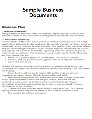 Business Document
