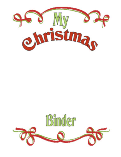 Christmas Binder Cover