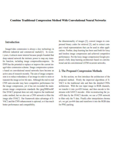 Combine Compression Method With Neural Networks