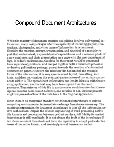 Compound Document Architecture