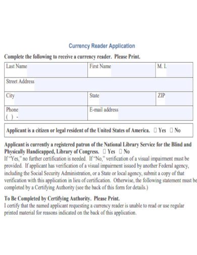 Currency Reader Application