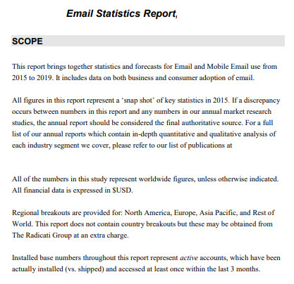 Email Statistics Report
