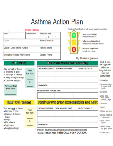 General Asthma Action Plan