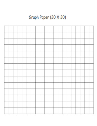 Graph Paper 20 X 20