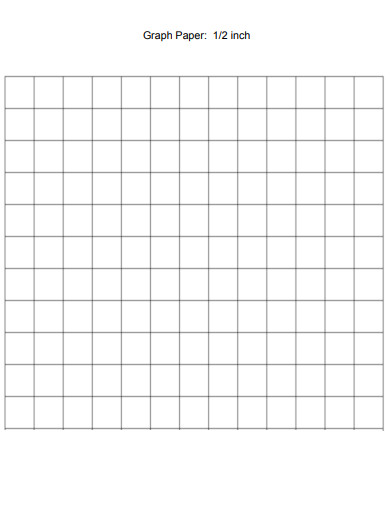 Half Inch Grid Graph Paper