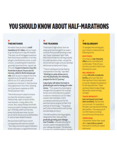 Half Marathon Cross Training 