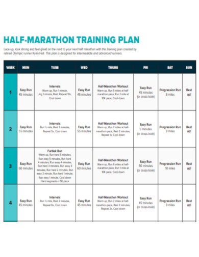 Half Marathon Training Plan 