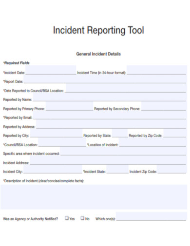 Incident Reporting Tool