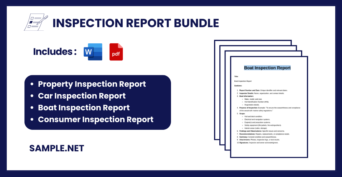 inspection report bundle