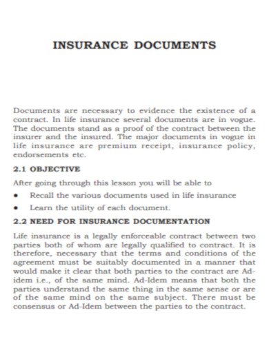 Insurance Document