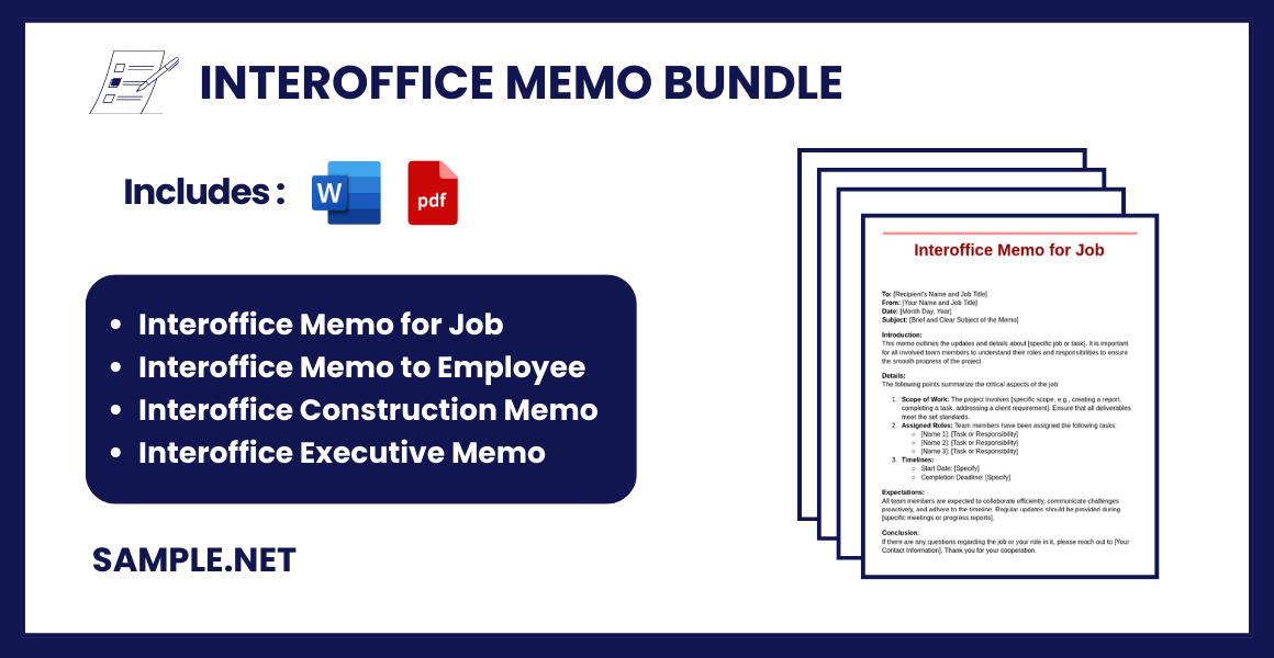 Interoffice Memo Bundle