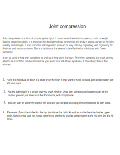 Joint Compression