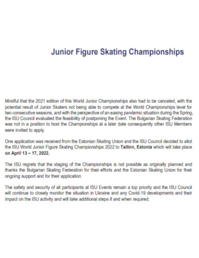 Junior Figure Skating Championships
