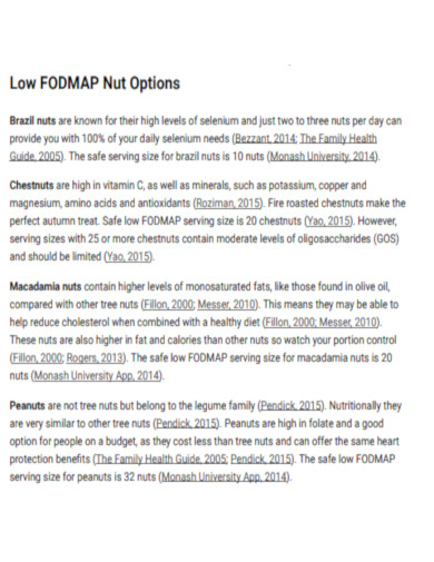 Low FODMAP Nut Options