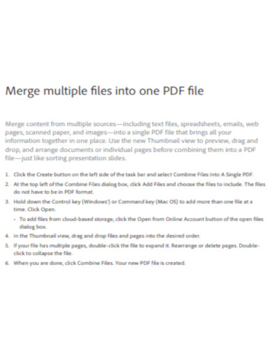Merge Multiple Files