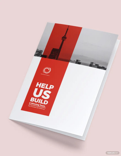 Modern Company Profile Bi Fold Brochure Template