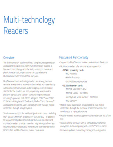 Multi Technology Readers