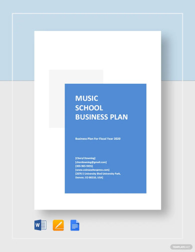Music School Business Plan Template
