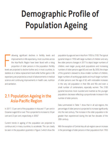 Perspectives on Population Ageing