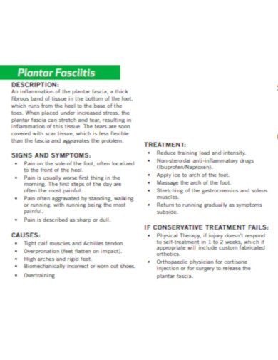 Plantar Fasciitis Stretches Description