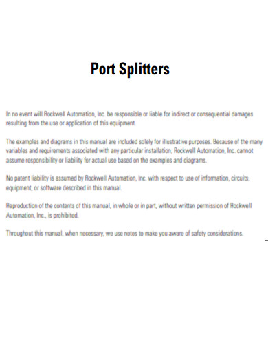 Port Splitters
