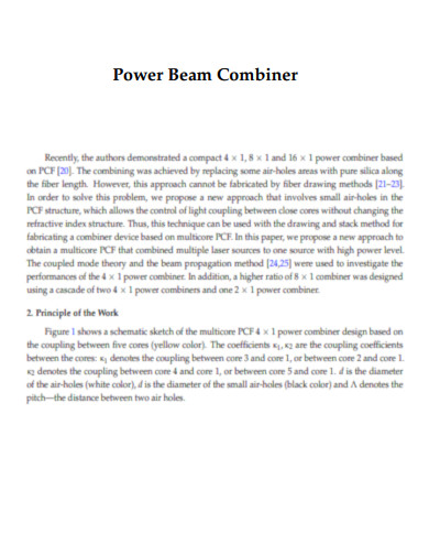 Power Beam Combiner