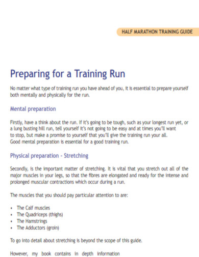 Running Gadgets Half Marathon Training Plan