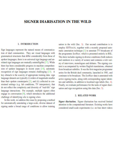 Signer Diarisation in the Wild