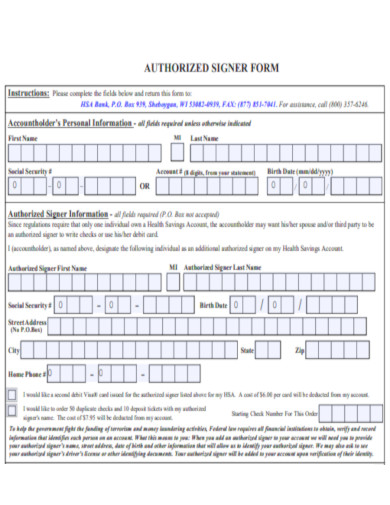 Simple Signers Form