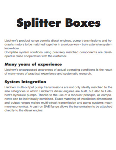 Splitter Box