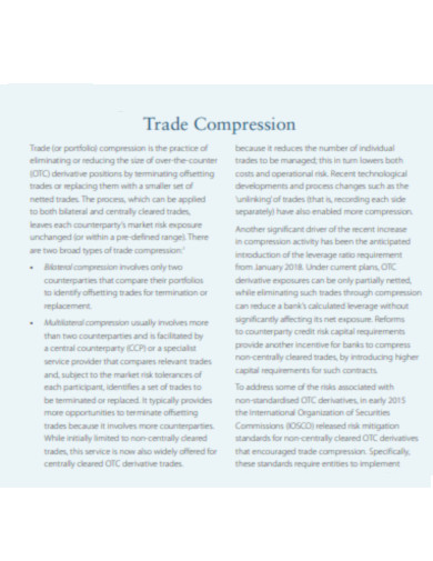 Trade Compression