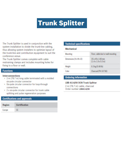 Trunk Splitter